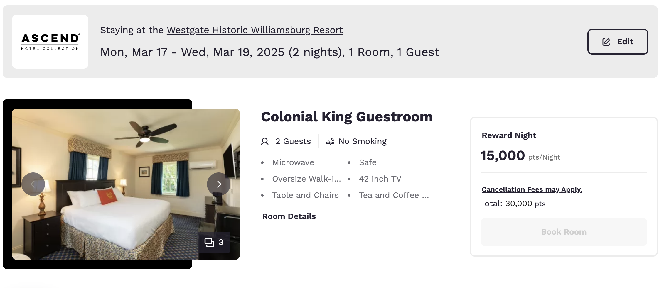 westgate williamsburg resort award search